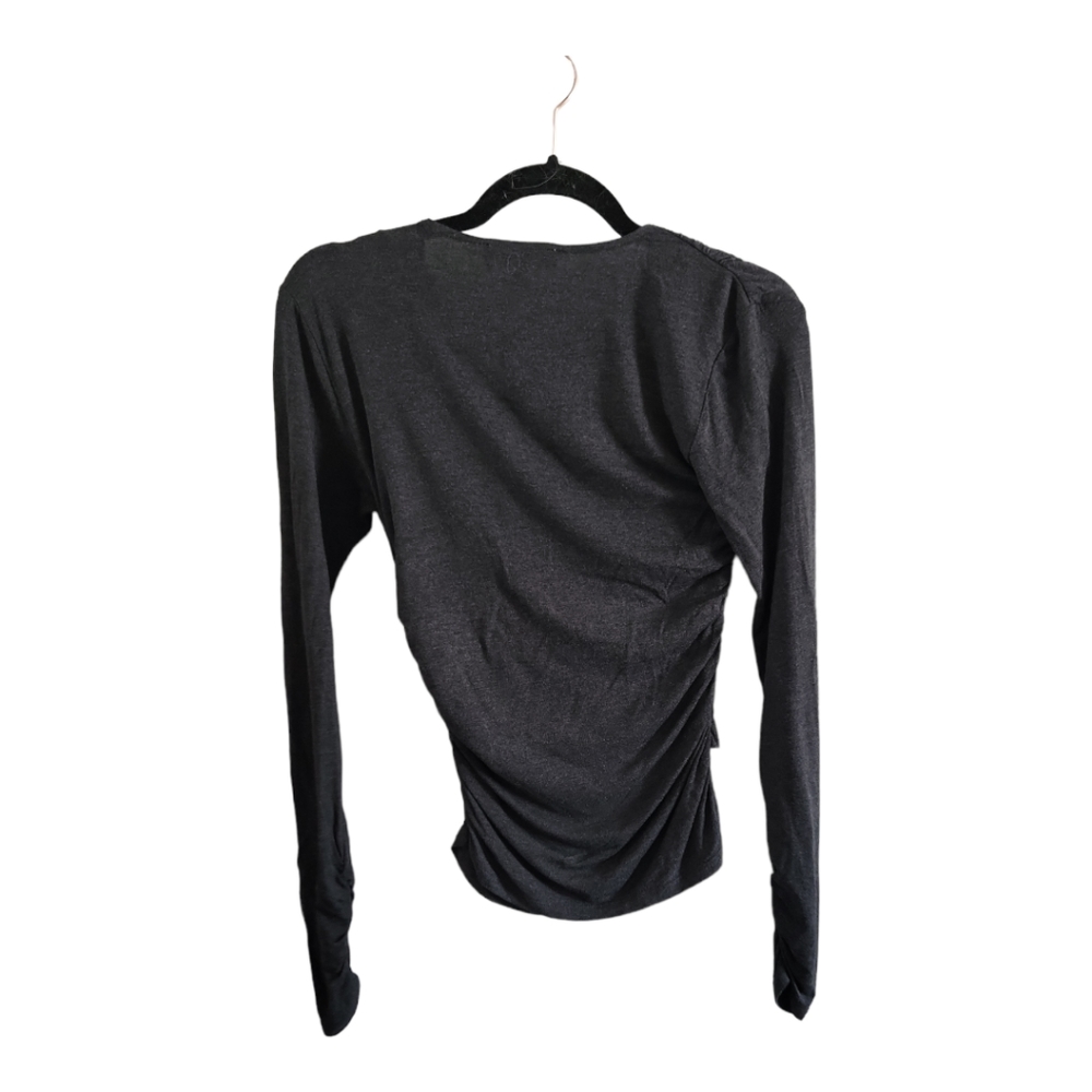 Frame Ruched Crossover Shirt S - Picture 2 of 3